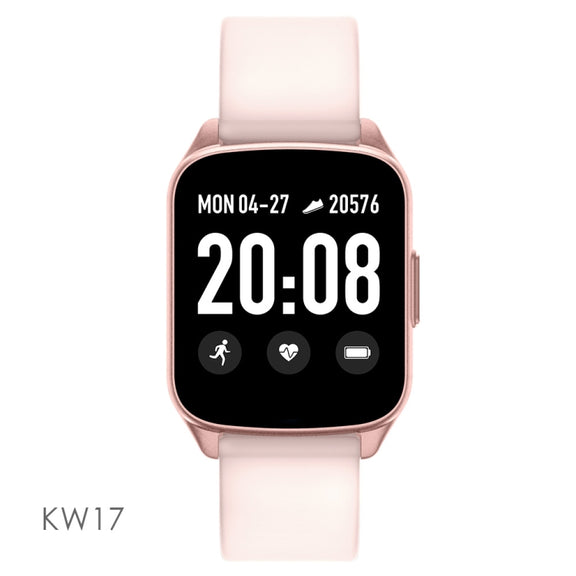 Lokmat KW17 1.3 inch TFT Screen IP68 Water-resistant Smart Watch, Support Sleep Monitor / Heart Rate Monitor / Blood Pressure Monitor(Pink)