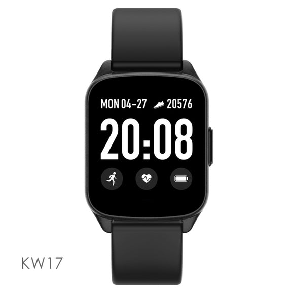 Lokmat KW17 1.3 inch TFT Screen IP68 Water-resistant Smart Watch, Support Sleep Monitor / Heart Rate Monitor / Blood Pressure Monitor(Black)