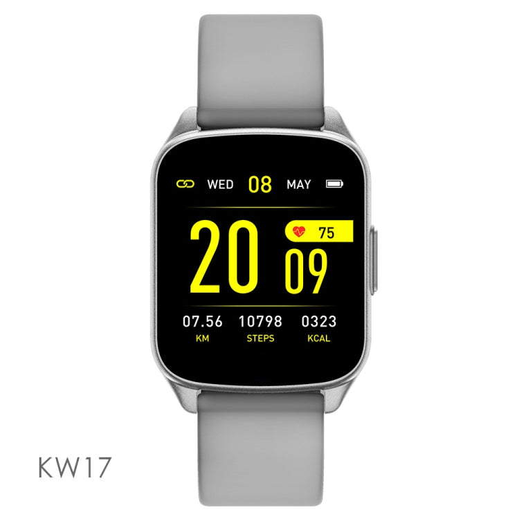 Lokmat KW17 1.3 inch TFT Screen IP68 Water-resistant Smart Watch, Support Sleep Monitor / Heart Rate Monitor / Blood Pressure Monitor(Grey)
