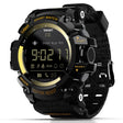 Lokmat MK16 LCD Screen 50m Waterproof Smart Watch, Support Information Reminder / Remote Camera / Walking Motion Monitor(Gold) - Smart Watches by Lokmat