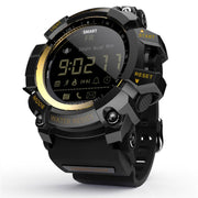 Lokmat MK16 LCD Screen 50m Water-resistant Smart Watch, Support Information Reminder / Remote Camera / Walking Motion Monitor(Gold) - Smart Watches by Lokmat