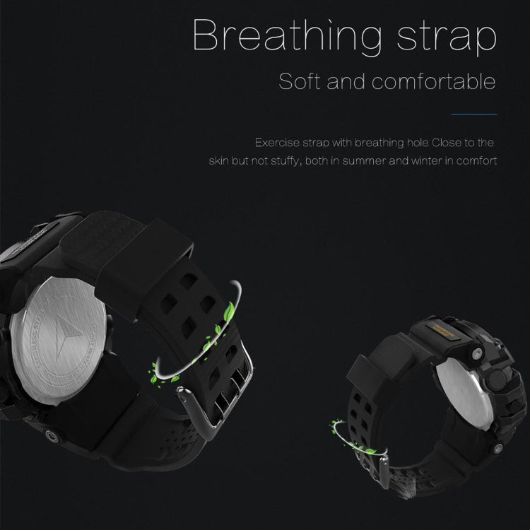 Lokmat MK16 LCD Screen 50m Waterproof Smart Watch, Support Information Reminder / Remote Camera / Walking Motion Monitor(Black) - free shipping - PMC Jewellery - Order now!