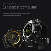 Lokmat MK16 LCD Screen 50m Water-resistant Smart Watch, Support Information Reminder / Remote Camera / Walking Motion Monitor(Gold) - Smart Watches by Lokmat