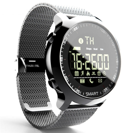 Lokmat MK18 1.1 inch Circle Screen IP68 Waterproof Smart Watch, Support Information Reminder / Remote Camera / Walking Motion Monitor(Silver) - free shipping - PMC Jewellery - Order now!