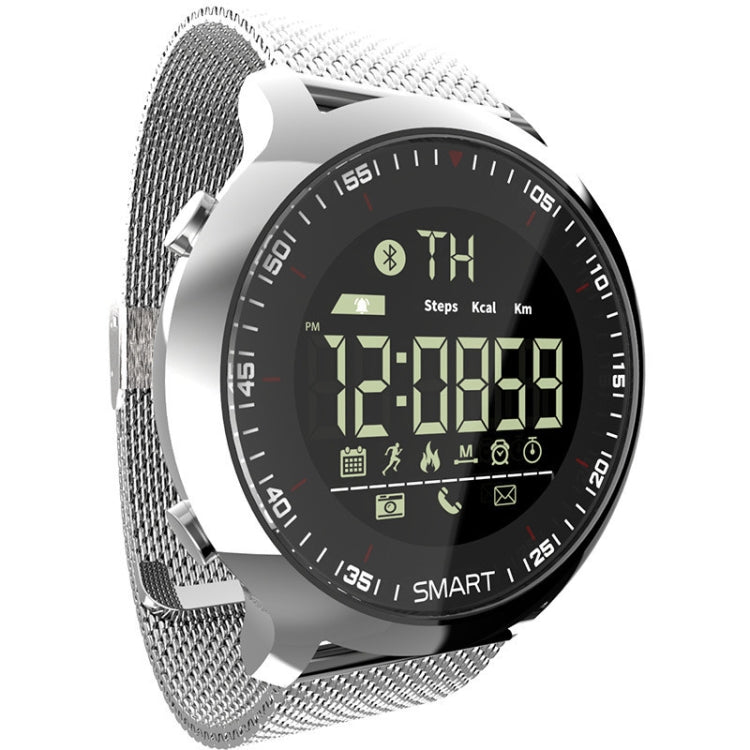 Lokmat MK18 1.1 inch Circle Screen IP68 Water-resistant Smart Watch, Support Information Reminder / Remote Camera / Walking Motion Monitor(Silver)