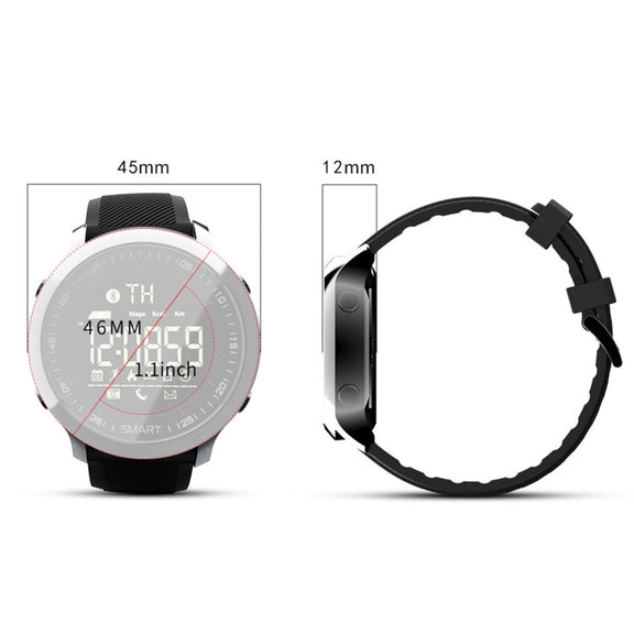 Lokmat MK18 1.1 inch Circle Screen IP68 Water-resistant Smart Watch, Support Information Reminder / Remote Camera / Walking Motion Monitor(Silver)