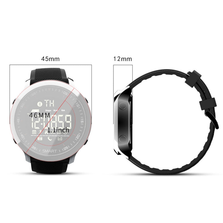 Lokmat MK18 1.1 inch Circle Screen IP68 Water-resistant Smart Watch, Support Information Reminder / Remote Camera / Walking Motion Monitor(Silver)