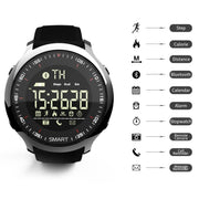 Lokmat MK18 1.1 inch Circle Screen IP68 Water-resistant Smart Watch, Support Information Reminder / Remote Camera / Walking Motion Monitor(Silver)
