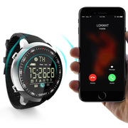 Lokmat MK18 1.1 inch Circle Screen IP68 Water-resistant Smart Watch, Support Information Reminder / Remote Camera / Walking Motion Monitor(Silver)