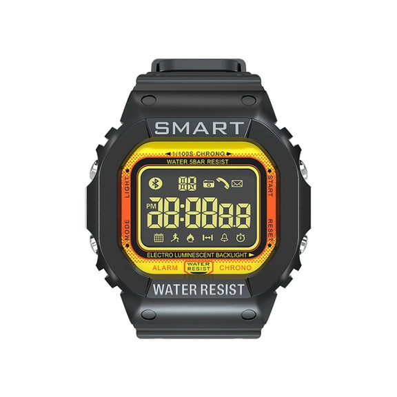 Lokmat MK22 1.21 inch FSTN LCD Screen 50m Water-resistant Smart Watch, Support Information Reminder / Remote Camera / Sport Record(Orange)