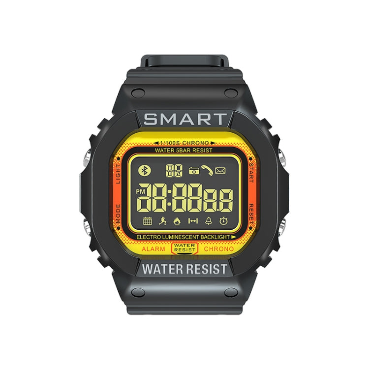 Lokmat MK22 1.21 inch FSTN LCD Screen 50m Water-resistant Smart Watch, Support Information Reminder / Remote Camera / Sport Record(Orange)