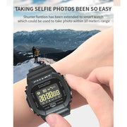 Lokmat MK22 1.21 inch FSTN LCD Screen 50m Water-resistant Smart Watch, Support Information Reminder / Remote Camera / Sport Record(Orange)