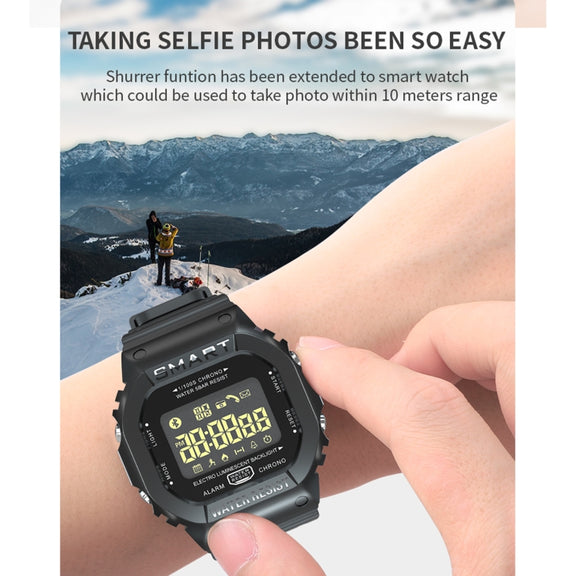 Lokmat MK22 1.21 inch FSTN LCD Screen 50m Water-resistant Smart Watch, Support Information Reminder / Remote Camera / Sport Record(Orange)