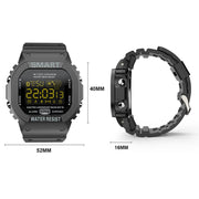 Lokmat MK22 1.21 inch FSTN LCD Screen 50m Water-resistant Smart Watch, Support Information Reminder / Remote Camera / Sport Record(Orange)