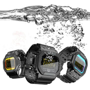 Lokmat MK22 1.21 inch FSTN LCD Screen 50m Water-resistant Smart Watch, Support Information Reminder / Remote Camera / Sport Record(Orange)