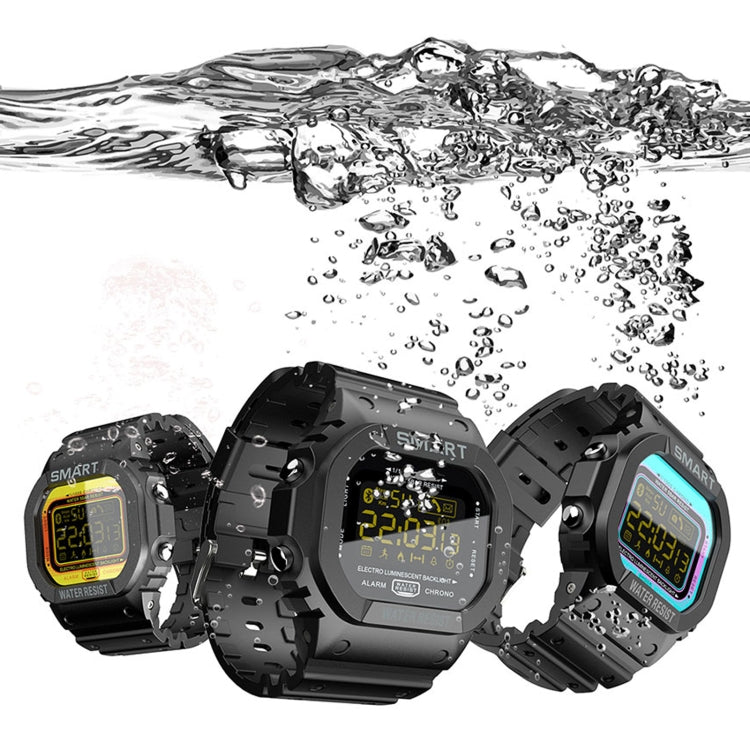 Lokmat MK22 1.21 inch FSTN LCD Screen 50m Water-resistant Smart Watch, Support Information Reminder / Remote Camera / Sport Record(Orange)