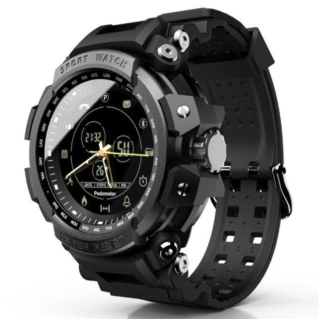Lokmat MK28 1.4 inch FSTN Screen IP68 Water-resistant Smart Watch, Support Information Reminder / Remote Camera / Sport Record(Black)