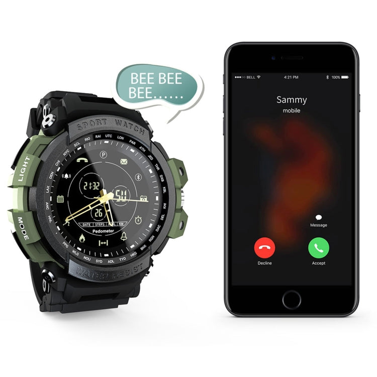 Lokmat MK28 1.4 inch FSTN Screen IP68 Water-resistant Smart Watch, Support Information Reminder / Remote Camera / Sport Record(Black)