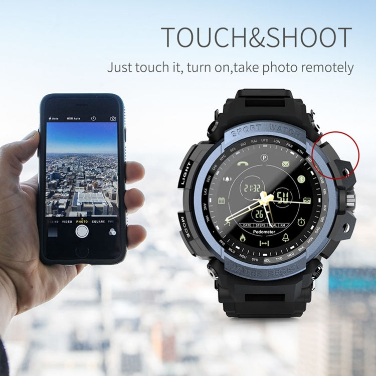 Lokmat MK28 1.4 inch FSTN Screen IP68 Waterproof Smart Watch, Support Information Reminder / Remote Camera / Sport Record(Black) - free shipping - PMC Jewellery - Order now!
