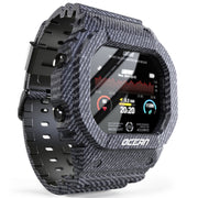 Lokmat OCEAN 1.14 inch TFT Touch Screen IP68 Water-resistant Smart Watch, Support Information Reminder / Sleep Monitor / Sport Record(Denim Blue)