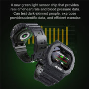 Lokmat OCEAN 1.14 inch TFT Touch Screen IP68 Water-resistant Smart Watch, Support Information Reminder / Sleep Monitor / Sport Record(Camouflage Green)