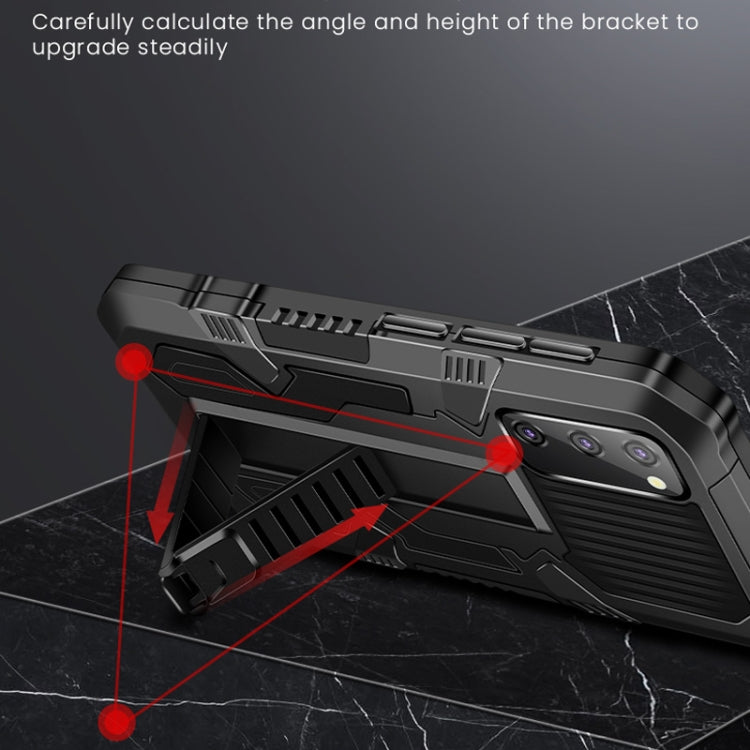 For Samsung Galaxy Note20 Ultra Vanguard Warrior All Inclusive Double-color Shockproof TPU + PC Protective Case with Holder(Black) - Galaxy Note20 Ultra Cases by PMC TechLife | Online Shopping South Africa | PMC TechLife | Buy Now Pay Later Mobicred