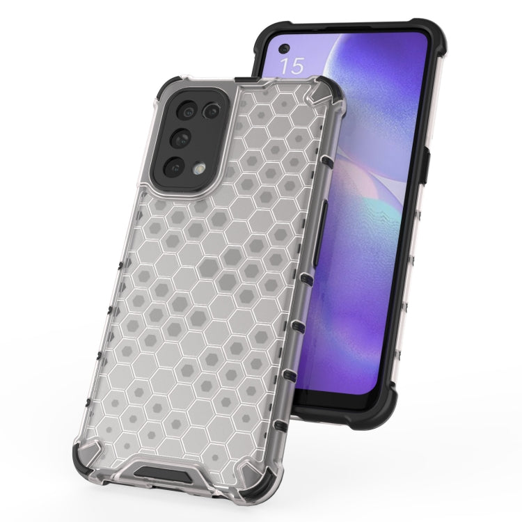 For Oppo Reno5 5G Shockproof Honeycomb PC + TPU Case(Black) - free shipping - PMC TechLife - Order now!