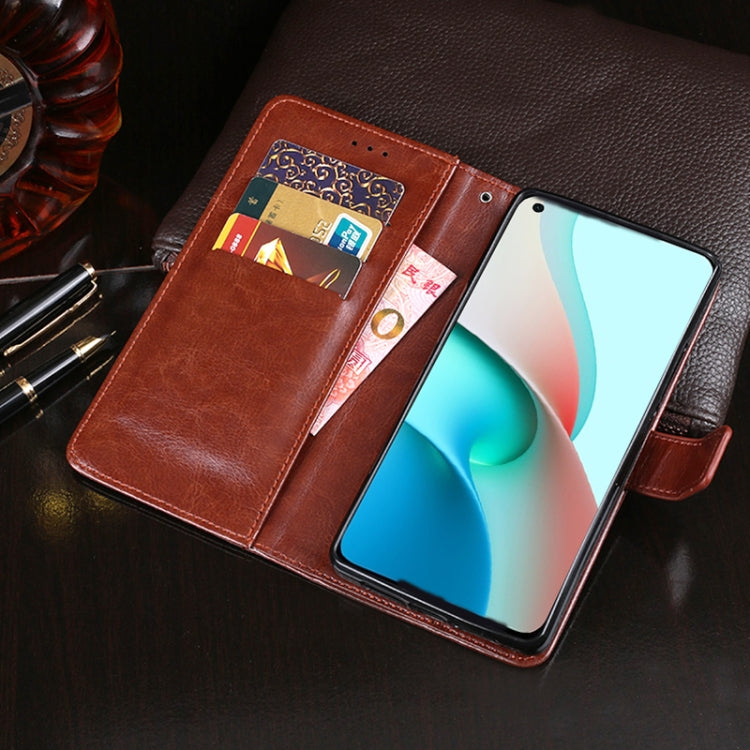 For Xiaomi Redmi Note 9T 5G idewei Crazy Horse Texture Horizontal Flip Leather Case with Holder & Card Slots & Wallet(Sky Blue) - Xiaomi Cases by idewei | Online Shopping South Africa | PMC TechLife | Buy Now Pay Later Mobicred