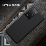 For Samsung Galaxy S21 Ultra 5G NILLKIN Frosted Concave-convex Texture PC Protective Case(Black)