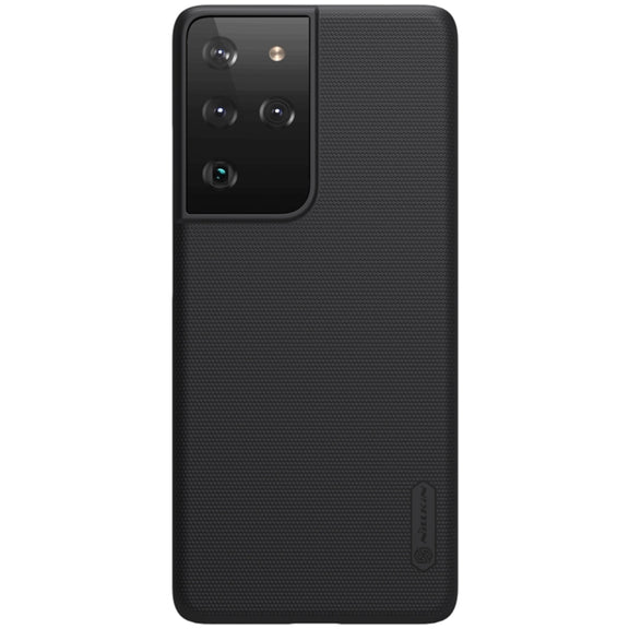 For Samsung Galaxy S21 Ultra 5G NILLKIN Frosted Concave-convex Texture PC Protective Case(Black)