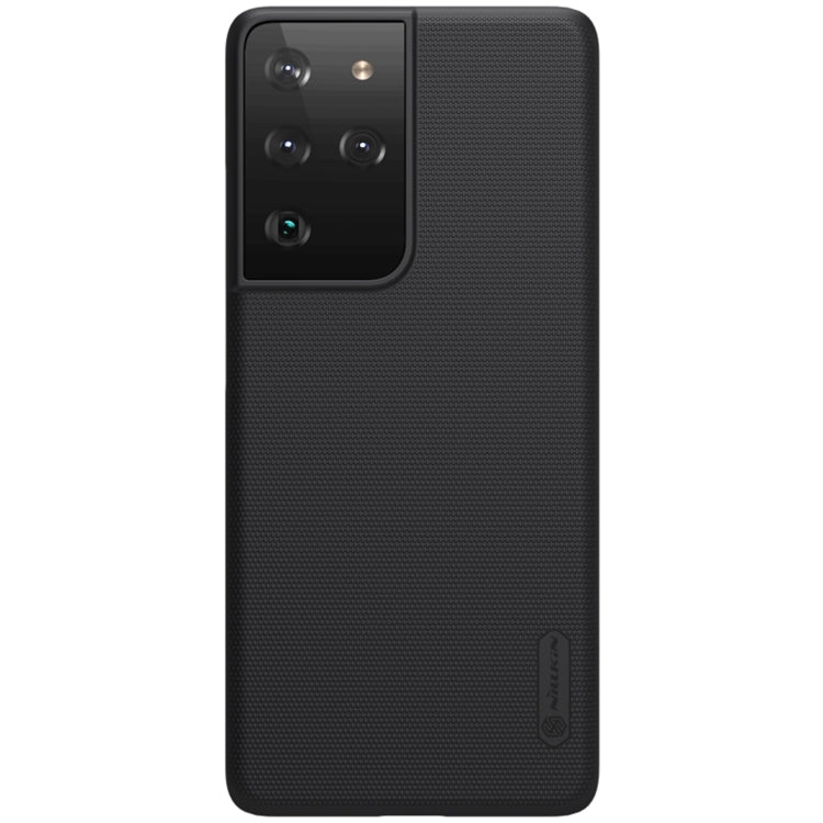 For Samsung Galaxy S21 Ultra 5G NILLKIN Frosted Concave-convex Texture PC Protective Case(Black)