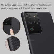 For Samsung Galaxy S21 Ultra 5G NILLKIN Frosted Concave-convex Texture PC Protective Case(Black)