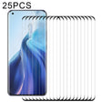 For Xiaomi Mi 11 (Edge Glue) 25 PCS 9H HD 3D Curved Edge Tempered Glass Film(Black) -  by PMC TechLife | Online Shopping South Africa | PMC TechLife
