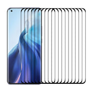 For Xiaomi Mi 11 (Full Glue) 25 PCS 9H HD 3D Curved Edge Tempered Glass Film(Black)