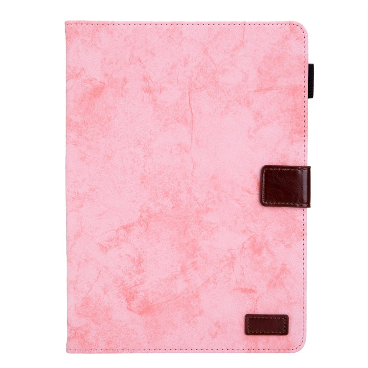 For iPad 10.2 2021 / 2020 / 2019 Business Style Horizontal Flip Leather Case, with Holder & Card Slot & Photo Frame & Sleep / Wake-up Function(Pink)