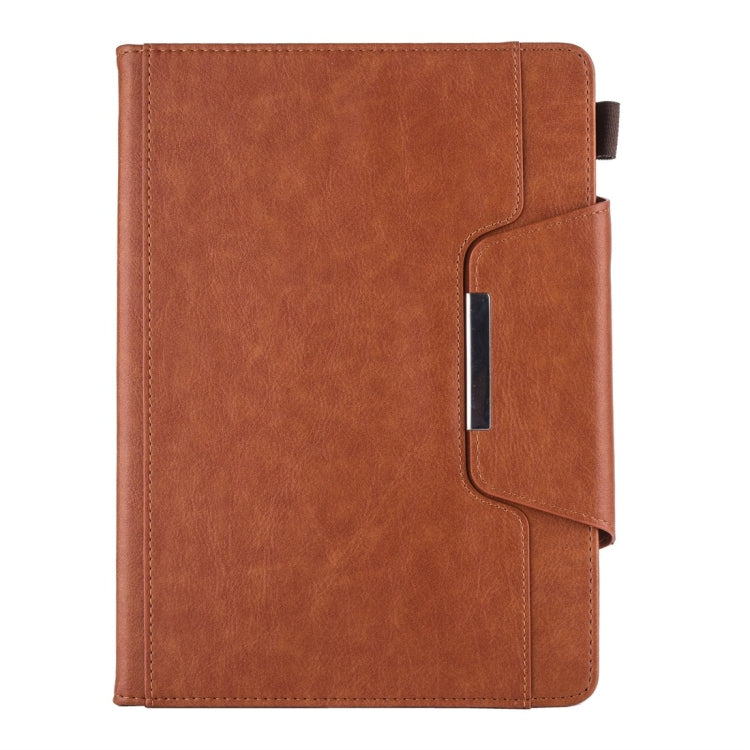 For iPad 10.2 2021 / 2020 / 2019 Business Style Horizontal Flip Leather Case with Holder & Card Slot & Photo Frame & Wallet(Brown) - iPad 10.2 Cases by PMC TechLife | Online Shopping South Africa | PMC TechLife