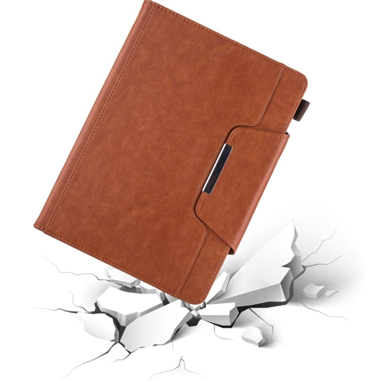 For iPad 10.2 2021 / 2020 / 2019 Business Style Horizontal Flip Leather Case with Holder & Card Slot & Photo Frame & Wallet(Brown) - iPad 10.2 Cases by PMC TechLife | Online Shopping South Africa | PMC TechLife