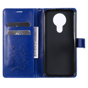 For Nokia 3.4 3D Butterflies Embossing Pattern Horizontal Flip Leather Case with Holder & Card Slot & Wallet(Blue)