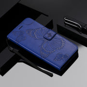 For Nokia 3.4 3D Butterflies Embossing Pattern Horizontal Flip Leather Case with Holder & Card Slot & Wallet(Blue)