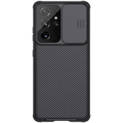 For Samsung Galaxy S21 Ultra 5G NILLKIN Black Mirror Pro Series Camshield Full Coverage Dust-proof Scratch Resistant Phone Case(Black)