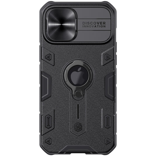 For iPhone 12 Pro Max NILLKIN Shockproof CamShield Armor Protective Case with Invisible Ring Holder(Black) - iPhone 12 / 12 Pro Cases by NILLKIN | Online Shopping South Africa | PMC Jewellery | Buy Now Pay Later Mobicred