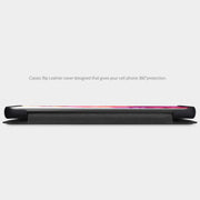 For Samsung Galaxy S21 Ultra 5G NILLKIN QIN Series Crazy Horse Texture Horizontal Flip Leather Case with Card Slot(Black)