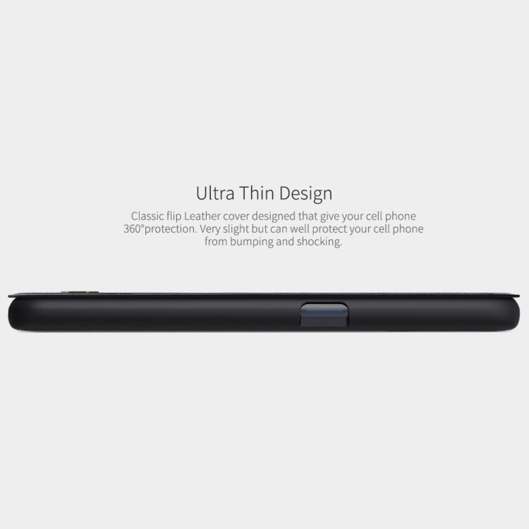 For OnePlus Nord N100 NILLKIN QIN Series Crazy Horse Texture Horizontal Flip Leather Case with Card Slot(Red) - OnePlus Cases by NILLKIN | Online Shopping South Africa | PMC TechLife | Buy Now Pay Later Mobicred