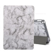 For iPad 10.2 inch Marble Texture Pattern Horizontal Flip Leather Case, with Three-folding Holder & Pen Slot & Sleep / Wake-up Function(Black Grey) - free shipping - PMC TechLife - Order now!