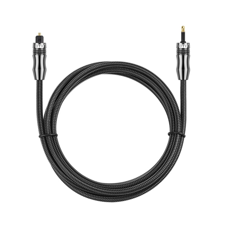 EMK OD6.0mm 3.5mm Digital Sound Toslink to Mini Toslink Digital Optical Audio Cable, Length:1m - free shipping - PMC TechLife - Order now!