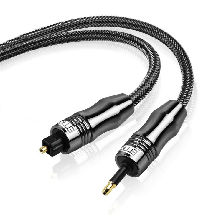 EMK OD6.0mm 3.5mm Digital Sound Toslink to Mini Toslink Digital Optical Audio Cable, Length:1m - free shipping - PMC TechLife - Order now!