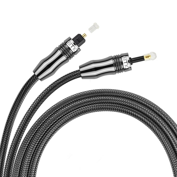 EMK OD6.0mm 3.5mm Digital Sound Toslink to Mini Toslink Digital Optical Audio Cable, Length:2m