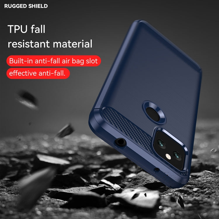 For Google Pixel 5a Brushed Texture Carbon Fiber TPU Case(Navy Blue) - free shipping - PMC Jewellery - Order now!