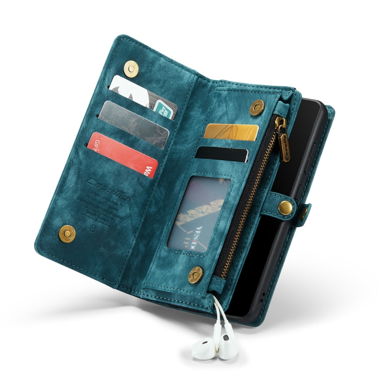 For Samsung Galaxy A52 5G / 4G CaseMe Detachable Multifunctional Horizontal Flip Leather Case, with Card Slot & Holder & Zipper Wallet & Photo Frame(Blue)