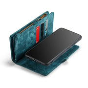 For Samsung Galaxy A52 5G / 4G CaseMe Detachable Multifunctional Horizontal Flip Leather Case, with Card Slot & Holder & Zipper Wallet & Photo Frame(Blue)